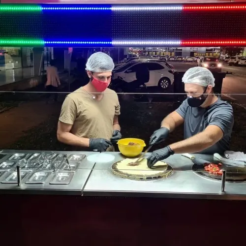 Carrinho de lanche completo