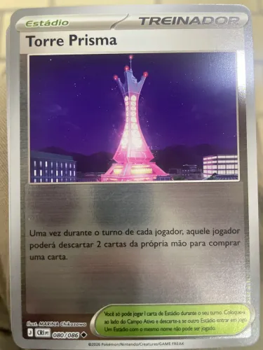 Carta Pokémon torre prisma estádio
