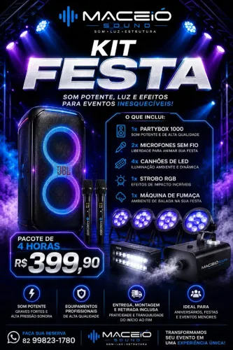 Som e Luz - Kit Festa