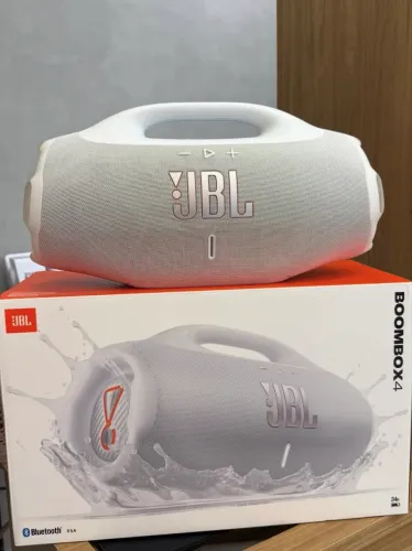JBL BOOMBOX 4 BRANCA (LACRADA) - OPORTUNIDADE EXCLUSIVA!!