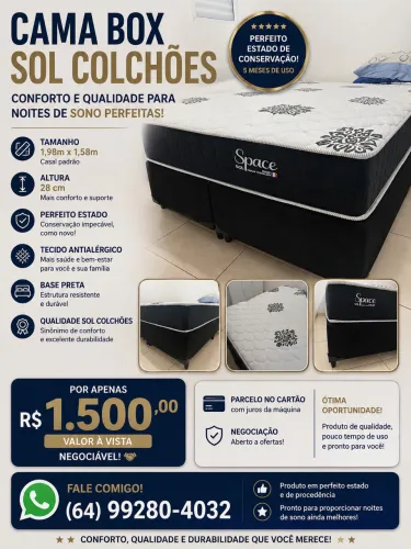 Cama Queen de 1,98 x 1,58