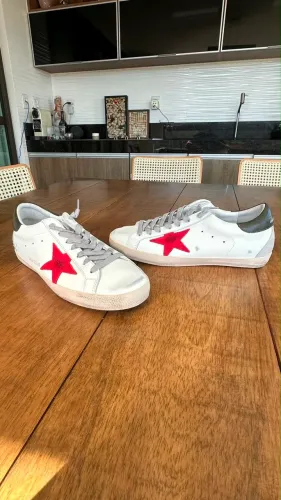 Goolden Goose Super star Vermelho Tamanho 42 NOVO PRIMEIRA LINHA