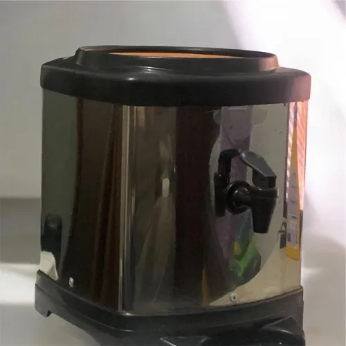 Bebedouro/ suporte de água em inox com Cuba de Barro capacidade para galões de 10L ou 20L.