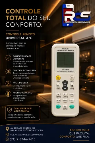 Controle Universal Para Ar Condicionado