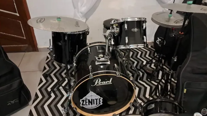 Bateria Pearl Vision 100% Birch - Shellpack (Kit de Tambores) Raridade