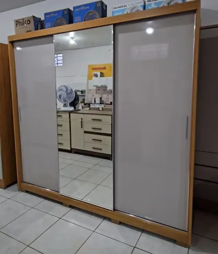Guarda roupa casal Dalila 100% Mdf