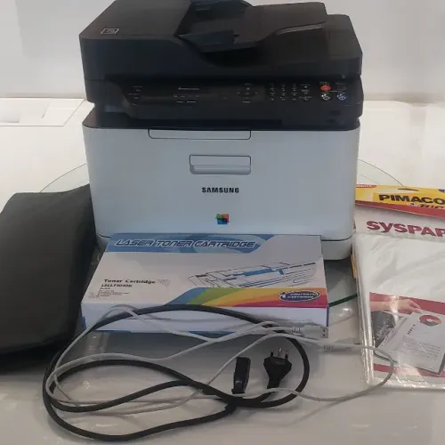 Impressora Multifuncional Laser Color Samsung C480FW Wi-Fi + Toner Preto + Capa
