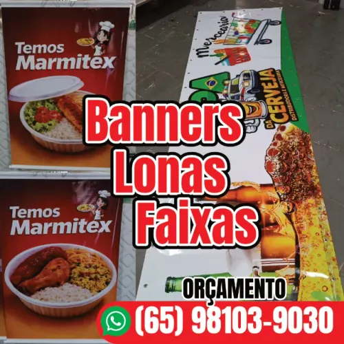 BANNERS, LONAS E FAIXAS PERSONALIZADAS