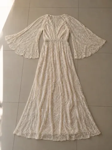 VESTIDO NOIVA BORDADO
