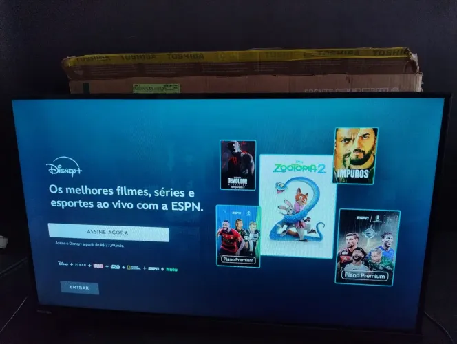 Tv Toshiba 32 polegadas smart borda infinita na garantia de fábrica y