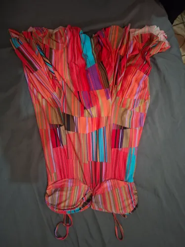 Brechó Mogi Online, vestido Rosa, tamanho G