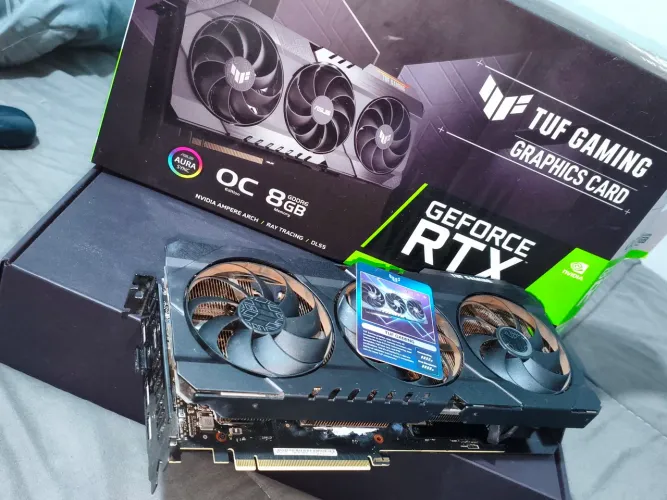 RTX 3070 ASUS 8GB Triple Fan - Placa Forte e Muito Conservada<br>