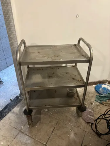 Carrinho 3 Prateleiras Inox Serviço
