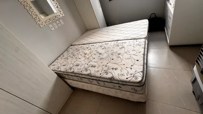 Cama box solteiro 2 unidades 