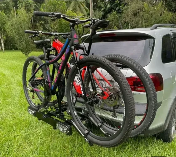 Transbike de Engate para 2 Bikes - Com Sinalização LED e Suporte para Placa
