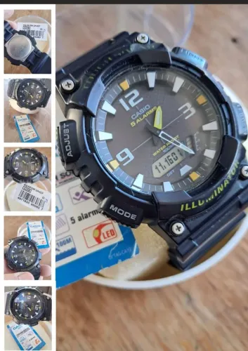 RELÓGIO CASIO ORIGINAL TOUGH SOLAR ( CARREGA PELA LUZ NÃO PRECISA TROCAR BATERIA).