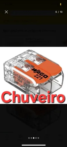 Conector WAGO para chuveiro