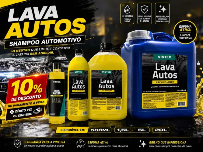 LAVA AUTOS VONIXX (500ML / 1,5L / 5L / 20L)