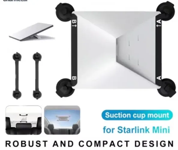 Suporte para Starlink Mini com ventosa