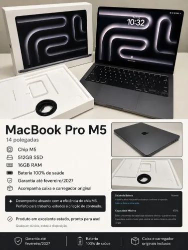 Apple Macbook Pro M5 14.2" 512GB SSD 16GB RAM