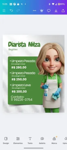 Estou disponível para faxina oh limpeza zona sul abc valor dependendo do metrô quadrado 