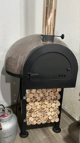 Forno iglu 110x090 lenha e gas