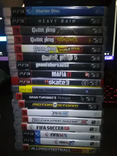 Lote 18 jogos PS3 + Motion Controller
