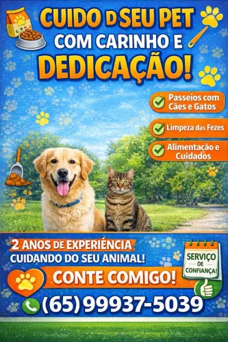 Pet sitter com muito amor 