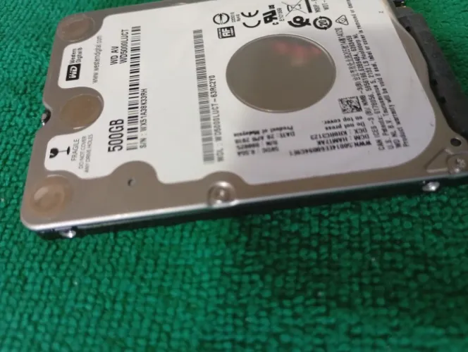 HD Western Digital WD 500GB 2,5" SATA - WD5000LUCT