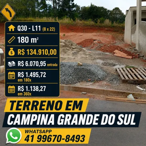 Terreno em Campina grande do Sul