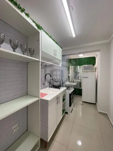 Apartamento mobiliado para alugar com 1 quarto 44m² - Residencial Caires