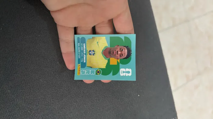 Figurinha da copa do vini junior 2026