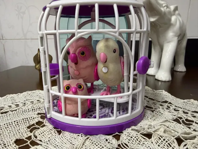 Brinquedo Little Live Pets Passáros na Gaiola