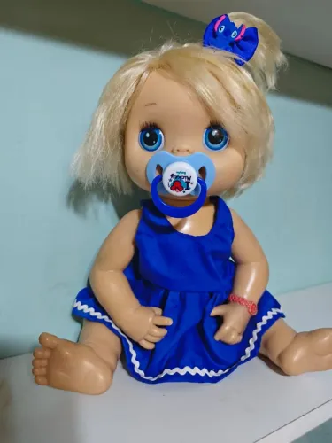 Boneca antiga meu lindo bebê loira