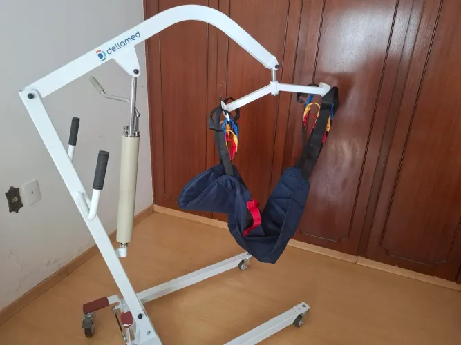Guincho Manual, para transferência de pacientes acamados / baixa mobilidade (até 180 Kg)