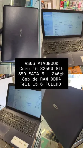 NOTEBOOK ASUS CORE I5-8260U SSD 240GB