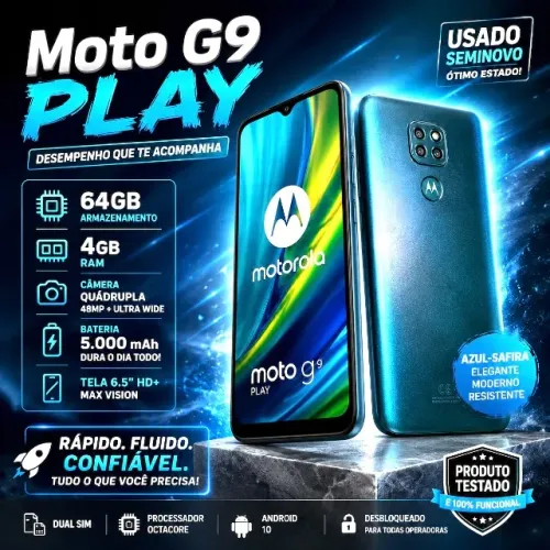 Moto g9 play 64gb 4ram