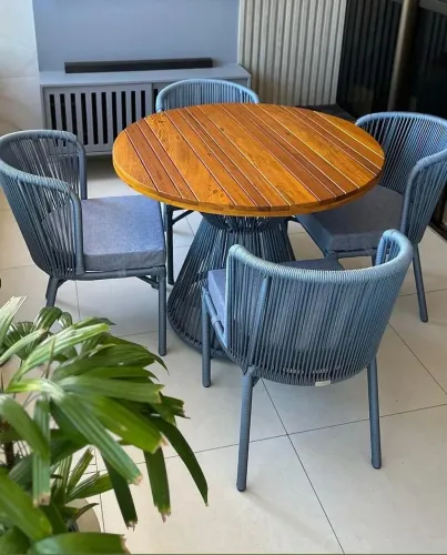 Conjunto de mesa para jardim gourmet