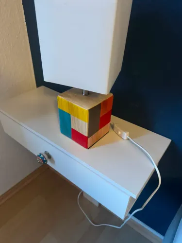 Lindo par de abajur / luminária colorido