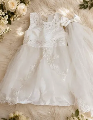 Vestido infantil para camunhão, batizado, casamento...
