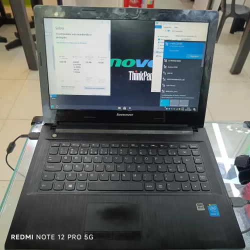 Notebook Lenovo i3 8 GB SSD 120 windows 10 (sem bateria )