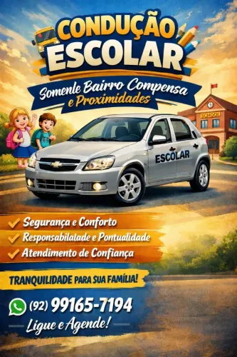 Condução escolar bairro compensa e proximidades