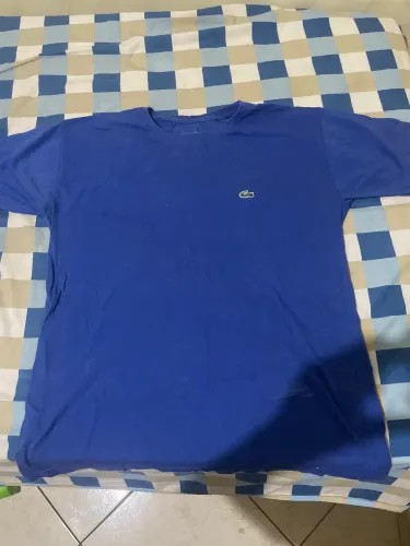 Camiseta Lacoste Azul Tam G - Excelente Estado