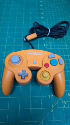 Controle game cube laranja original 
