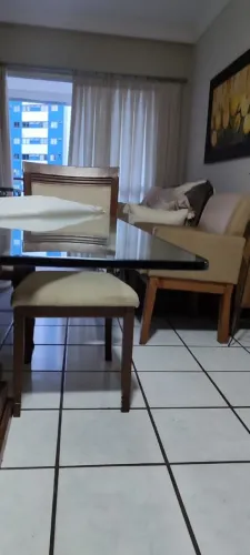 Tapão de mesa de jantar em vidro 12mm Viminas 1,40m x 1,40m