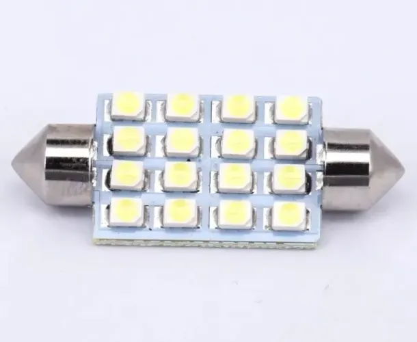 Lâmpada LED Torpedo 41mm 16 LEDs 12V Branca