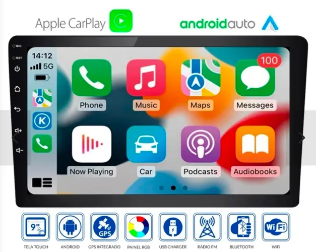 Multimedia Roadstar rs915BR 9" Android 12 - GPS - Wifi
