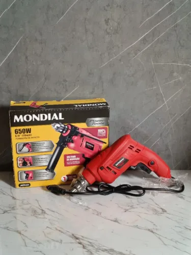 Furadeira Mondial 650W Vermelha Sem Maleta