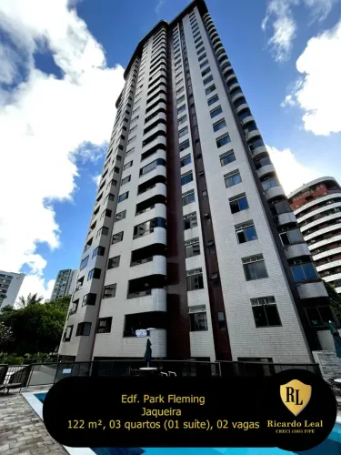 Alugo Apartamento na Jaqueira, 122 m², 03 quartos (01 suíte)