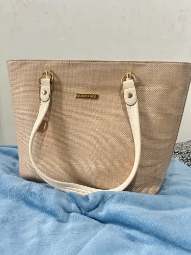 Bolsa bege Palha Constance